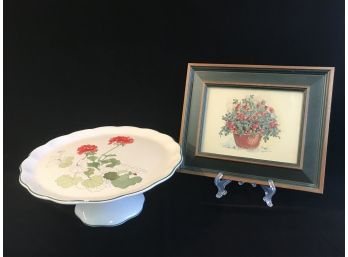 Floral Cake Stand And Artwork!