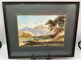 Antique Fine English Watercolor ~ S. E. Glynn 1848