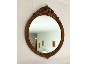 Gilded Round Wall Mirror