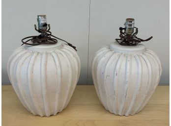 Pair Of Ceramic Lamps