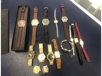 Lot Of Men's & Women's Watches New /Used -Beacon-Criterion-Guess-Riviera-Miykon-Waltham-Quartz & More