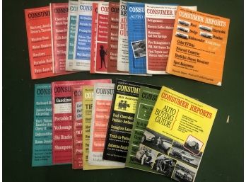 Large Vintage Lot Of 1960s CONSUMER REPORTS And More