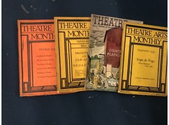 Theatre Arts Monthly 1930, Lot Of 4, Interesting Advertisements And Pictures
