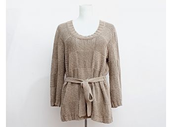 WEEKEND By Max Mara Belted Sweater, Size M