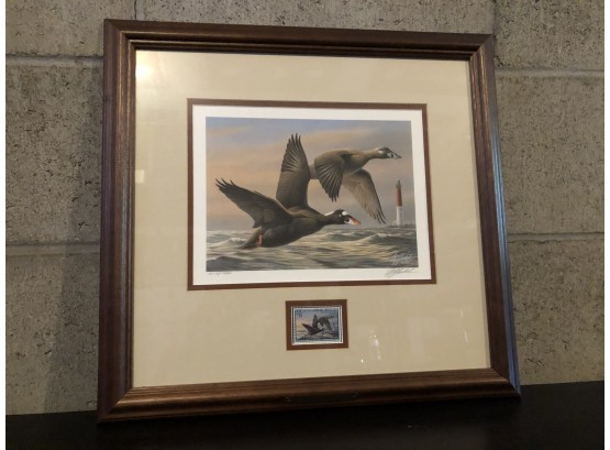 1996 Stamped Surf Scoters At Barnegat By Wilhelm Goebel Signed And Numbered #13114/17500