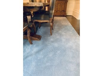 Custom Blue Wool Area Carpet