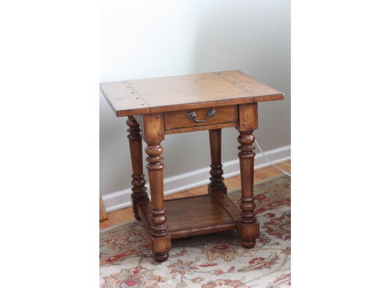 Solid Wood Side Table By Pottery Barn