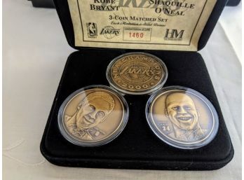 Los Angeles Lakers 2000 NBA Champions Coins Kobe Bryant And Shaquille O'Neal