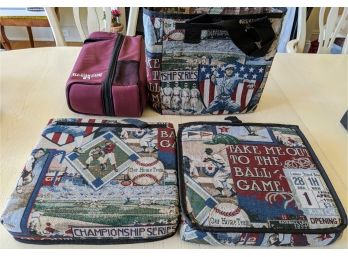 Take Me Out To The Ballgame Collection (Two Seat Cushions, One Cooler, One Wine Cooler And Cups)