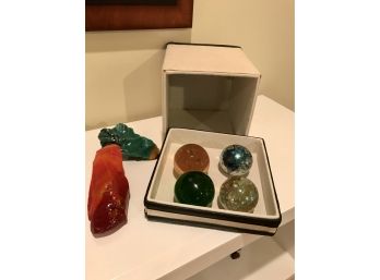 Unique Rocks And Glass Balls
