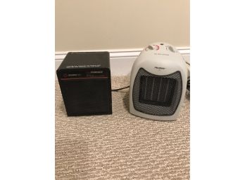 Pair Of Small Electric Space Heaters
