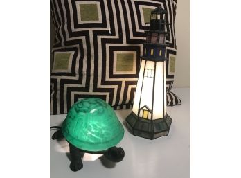 Two Plug In Decorative Lamps