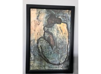 Beautiful Picasso Print In Frame Of Woman