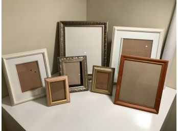 Set Of 7 Misc Sized Picture Frames