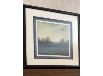 Nice Framed And Matted Landscape Picture