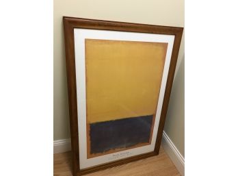 Mark Rothko Yellow And Blue Framed Art