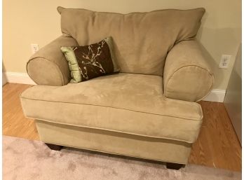 Comfortable And Plush Tan Accent Chair