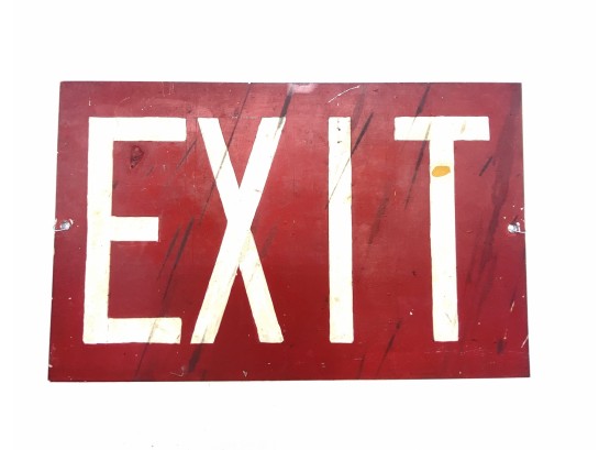 Exit Sign - Metal