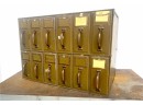 Post Office Filing Box Cabinet - Industrial Decor