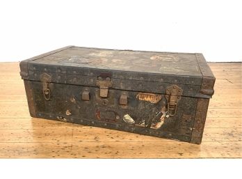 Steamer Trunk - Lots Of Great Travel Stickers