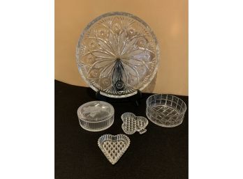 Group Of Crystal Candy Dishes