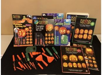 Group Of Halloween Pumpkin Carving Kits