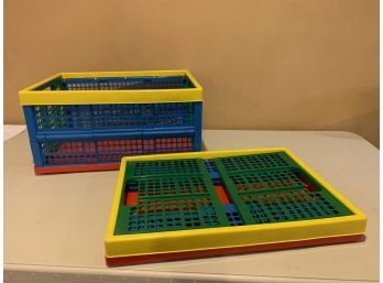 Two Plastic Crates