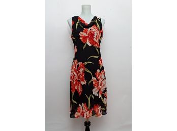 PositiveAttitude Floral Print Dress, Size 10 Petite