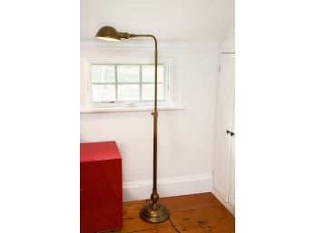 Brass Toned Adjustable Floor Lamp