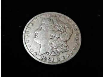1891 P U.S. Morgan Silver Dollar