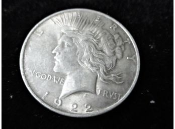 1922 P U.S. Peace Silver Dollar