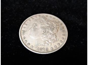 1878 P U.S. Morgan Silver Dollar, First Year Minted