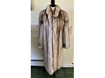 WOW Beautiful Full Length Gray Fox Coat ~ Philip Reiner ~
