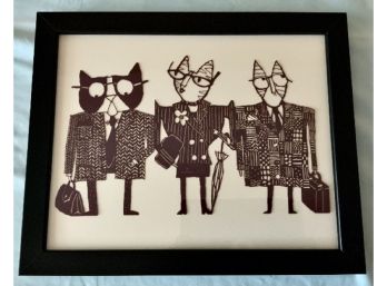 Laser Cut Outs Of Working Cats