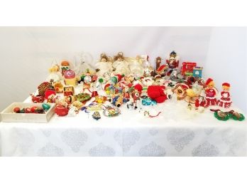 Large Lot Of Small Vintage & Contemporary Christmas Tree Ornaments #3