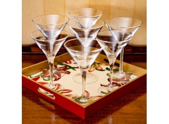 Tray Of Martini Glasses