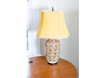 Attractive Jar Lamp With Silk Shade