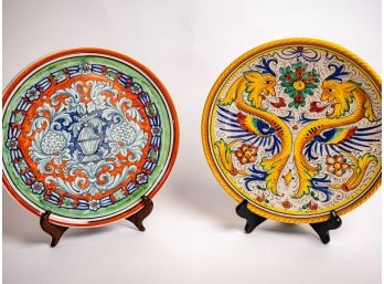 Two Vibrant Tuscan Plates