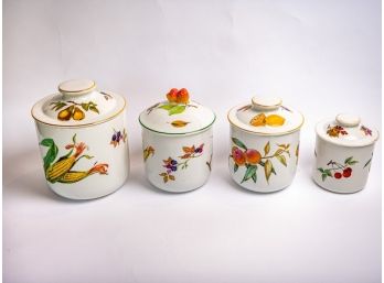 Set Of Royal Worcester Canisters