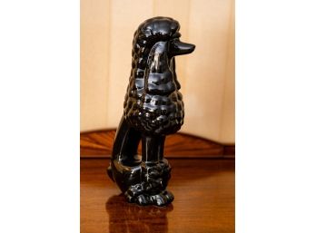 Ceramic Black Poodle