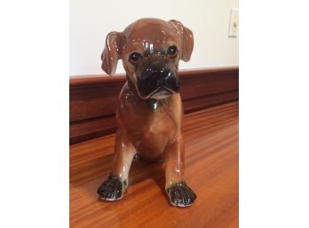 Small Glazed Ceramic Dog