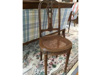 Antique Single Caned Lady  Desk Chair