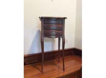 Petite Side Table With 3 Drawers