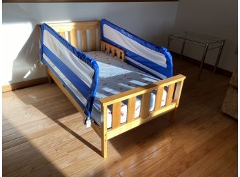 Solid Wood Childs Bed With Safety Sides