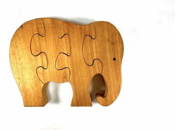 Vintage • Wooden Toy • Elephant Puzzle • The Playmill Atkinson Maine