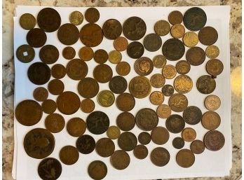 Bag Of (200+) Old Coins From Around The World And Some US Coins