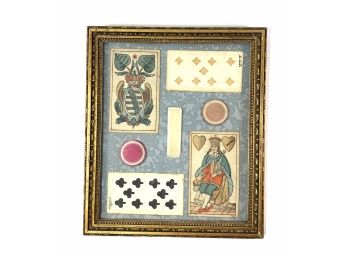 Antique • Playing Card Shadowbox Collage