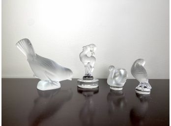Vintage • Lalique Group Clear & Frosted Animal Group