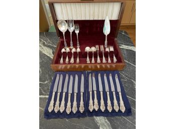 Wallace • Sterling Silver Dinner Set In Anti Tarnish Box • 163.43oz