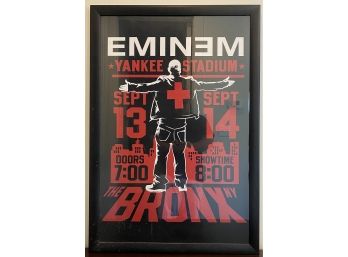 Framed EMINEM At Yankee Stadium Concert Poster